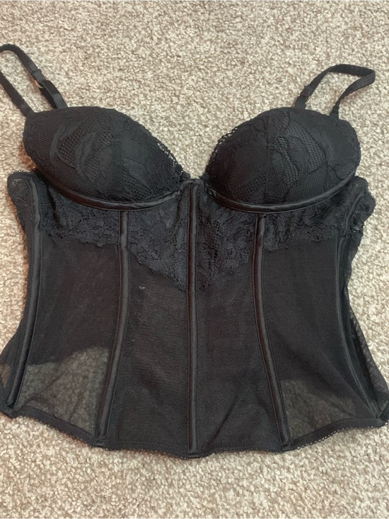 La SENZA Other - La SENZA Black Lace Bustier Corset Top